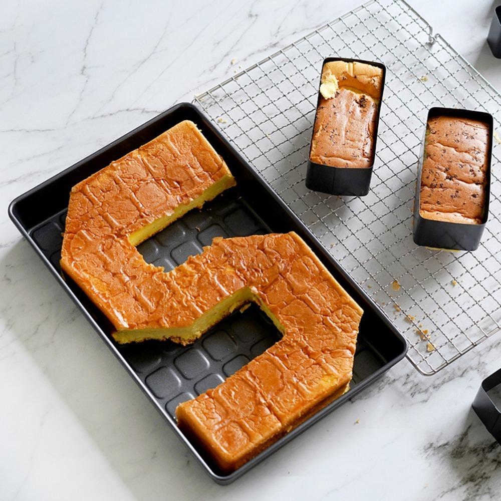 10pcs Carbon Steel Bread Mold Easy To Demold Cake Mold Creative Baking Tray Kitchen