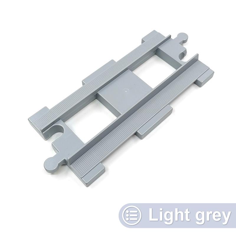 Big Size Block Bricks Train Tracks  Traffic Stop Lights Straight Duploes Black Accessories Diy Hot Toys For Children Baby Gift