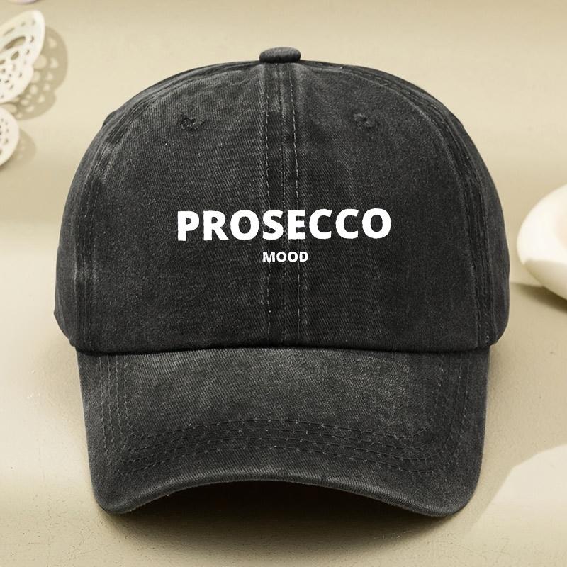 ROSECCO Letter Print Washed Baseball Cap Versatile Dad Hat Adjustable Sports Outdoor HatAppropriate for Any Season