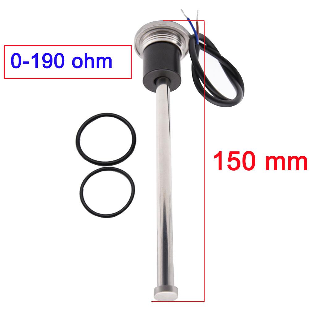 0~190 Ohm 240~33ohm Water Level Gauge Sensor 150mm 200mm 250mm 300mm 400mm 500mm 600mm Boat Car Fuel Level Gauge Sensor custom 0-190ohm 150MM