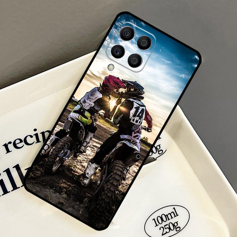 Moto Cross Motorcycle Sports Case For Samsung Galaxy M21 M31 M14 M34 M54 M33 M16 M36 M56 M53 M13 M12 M32 M52 M15 M55 M35