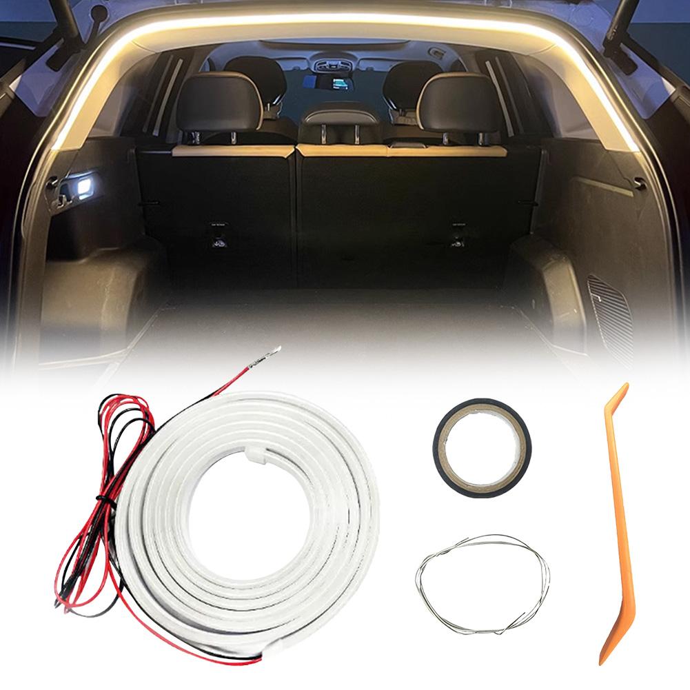 LED Automatic Tail Box Light Multifunction Auto Sensor Tail Light Strip Car Trunk Ambient Lighting Strip for Truck Trunk Decor