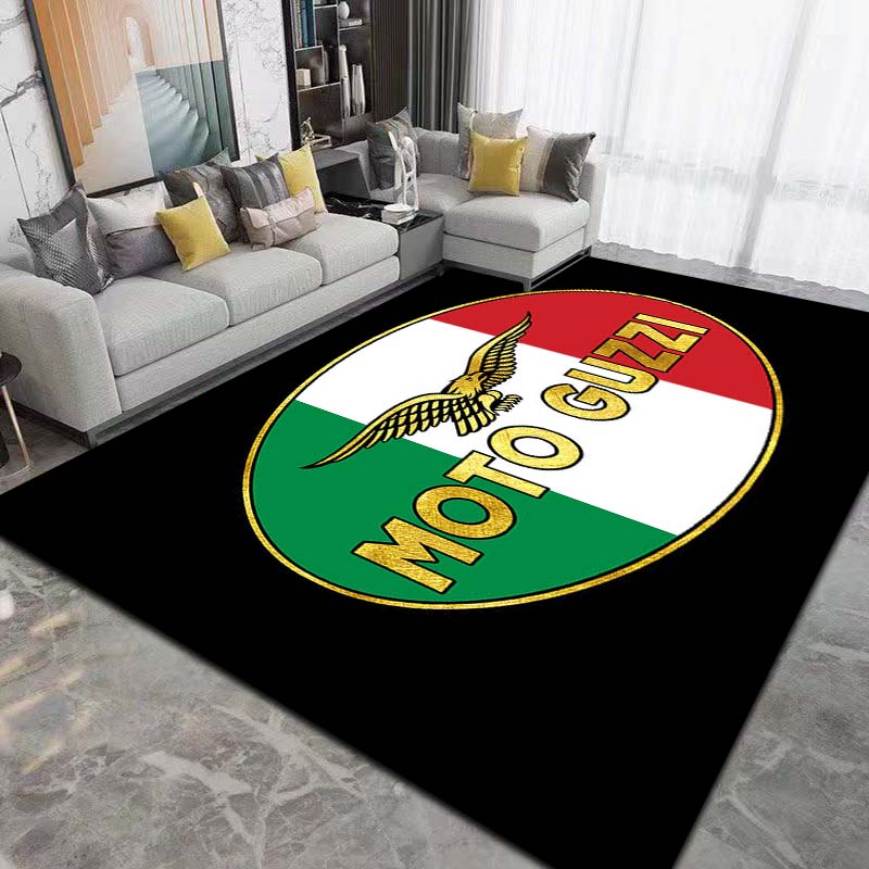 2026 Neuer Retro-Motorrad G-Guzzi Bedruckter Teppich Wohnzimmer Schlafzimmer Dekoration Couchtisch Tisch Rutschfester Eingangsteppich Geschenk