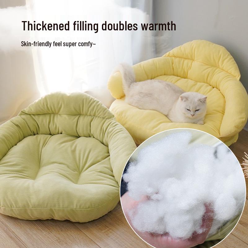 All-Season Cat & Dog Sofa Bed: Removable, Washable, Off-Ground, Moisture-Proof