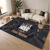 Custom Rug Linkin Park Pattern Print Name Text Soft Non‑Slip Floor Carpet for Home Indoor Decoration