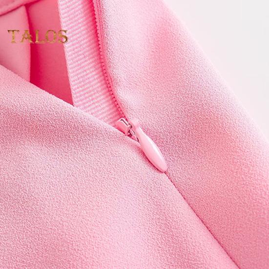 2Pcs/Set Women Office Outfit Lapel Long Sleeve Single Button Suit Coat High Waist Long Pants Set Business Workwear