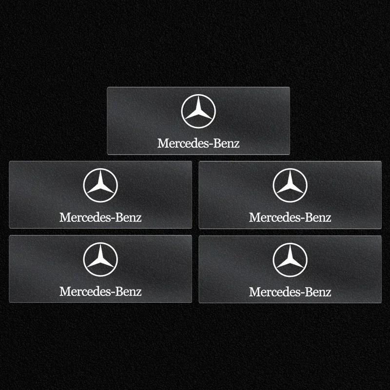 Car Front Seat Headrests Badge Decal Car Side Window Stickers for Mercedes Benz AMG W204 W205 W212 W213 W177 W176 W117 X253 W247