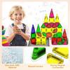 Mini Portable Magnetic Tiles Set: Translucent, Colorful Building Blocks for Outdoor Play & Children's Educational Fun