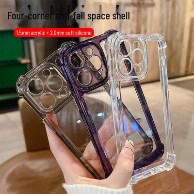 Shockproof Reinforced Corners Clear Acrylic Case For iPhone 16 15 14 13 12 11 Pro Max  Plus XR XS Protector Hard Back Cover