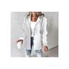 Womens Plaid Check Pattern Blend Coat With Hood For Casual Office Wear Spring