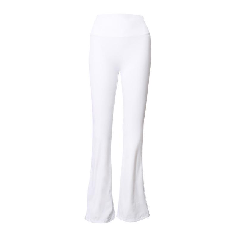 Pantaloni a zampa originali Lulu a vita alta con scanalature: Leggings a zampa d'elefante per Yoga e Pilates, effetto nudo, sollevamento glutei e snellenti.