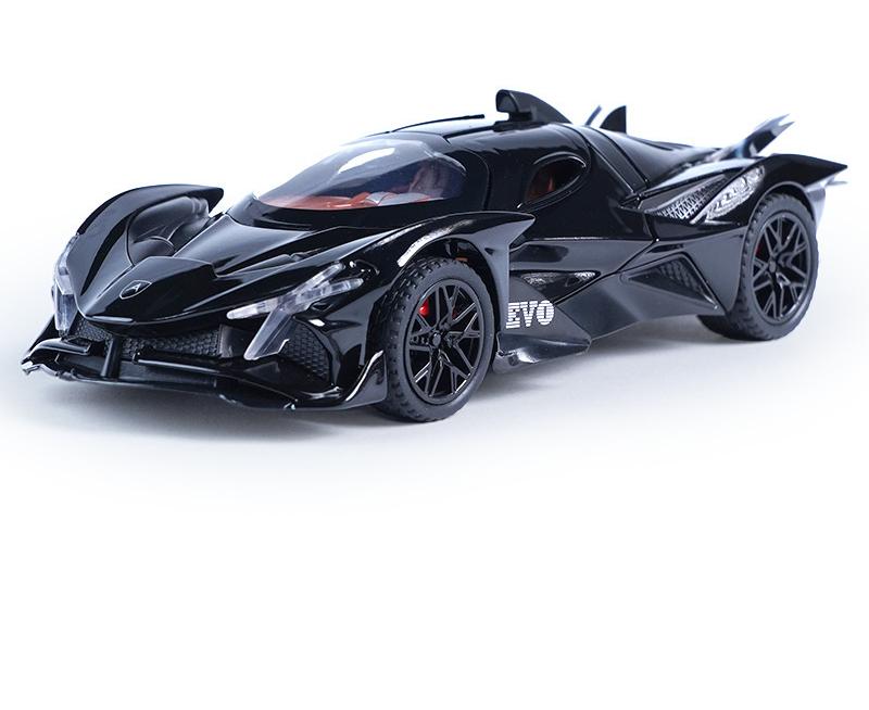 1/32 Apollo Project EVO Alloy Sports Car Model Diecast Metal Super Racing Car Vehicle Model Simulation Sound Light Kids Toy Gift
