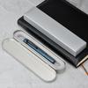 Hongdian M2 Mini Fountain Medium Soft Blue Slim Pocket Travel Pen Pen, Nib, Nib, Aluminum,