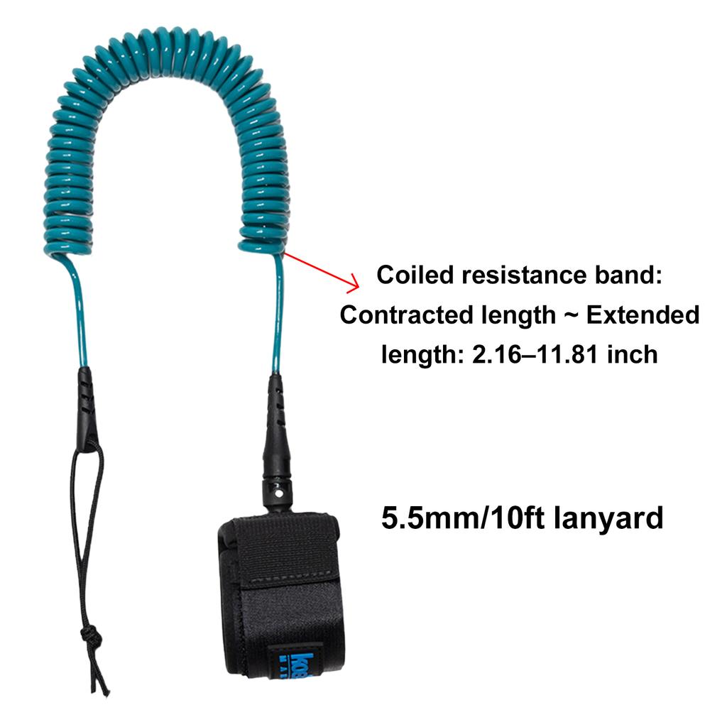 Sup Board Foot Leg Rope 5.5mm Thick Practical Surfing Stand UP Paddle Board Ankle Leash Elastic Surfboard Safety Foot Rope