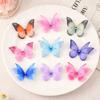 50Pcs 3D Organza Fabric Butterfly Appliques Clothes Sewing Patch  Bridal Hair Accessories