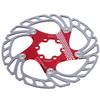 160mm Floating Disc Six Bolts Bicycle Mountain Bike Brake Disc Cycling Accessory(redsilver )