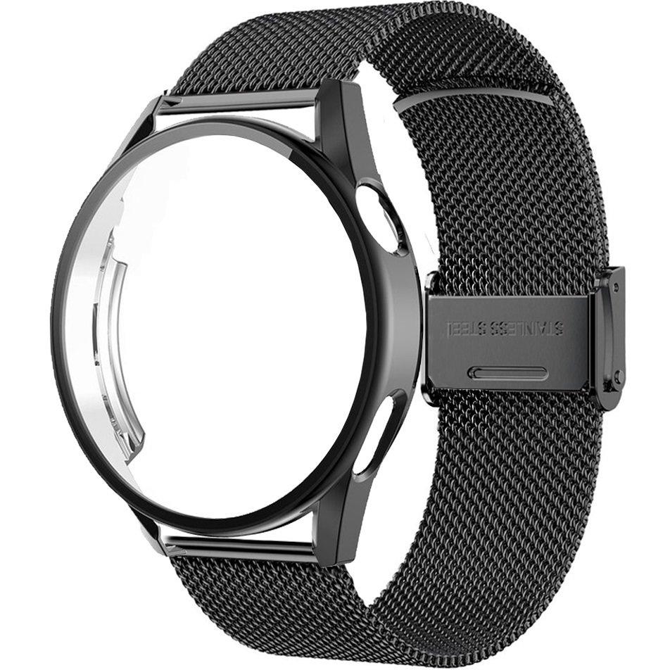 Bracelet + Case with Screen Protector for Huawei Watch GT 4 41mm, Black
