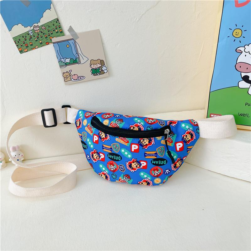 

Spider Man Cartoon Nylon Kids Shoulder Bag With Storage For Daily Use And Casual Outings Light Blue
