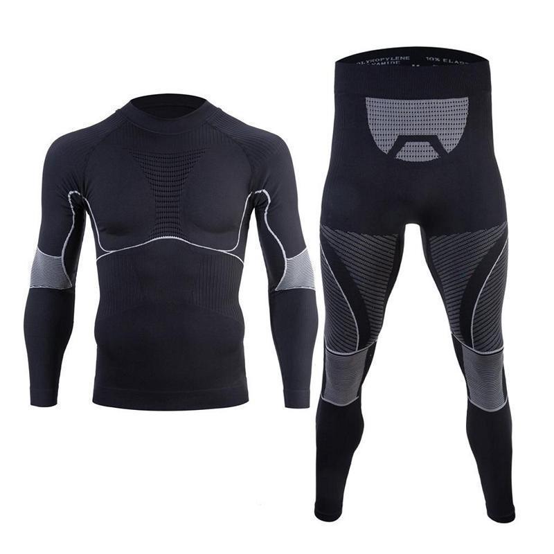 Men's & Women's Quick-Dry Skiing & Cycling Compression Base Layer Set - Sweat-Wicking, Warm, for Autumn & Winter