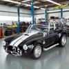 1/22 Ford Shelby Cobra 427 S/C Alloy Car Model Sound and Light Pull Back Children's Toy Collectibles Birthday Gift