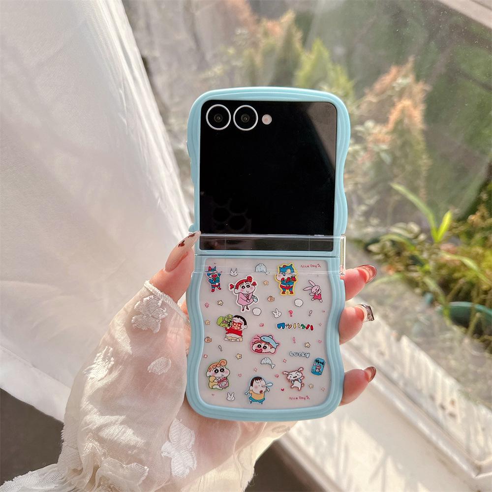 Crayon Shin-chan & Chibi Maruko-chan Samsung Galaxy Z Flip Serie Klapphülle