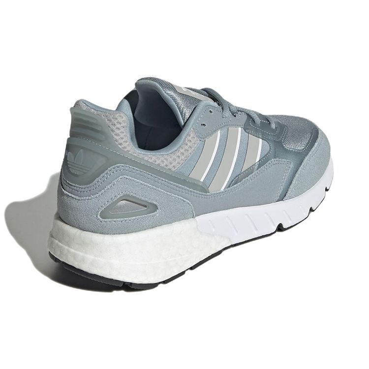 Adidas Originals ZX 1K Boost 2.0 Comfortable Sports Round Toe Lace-Up Durable Low-Top Lifestyle Casual Shoes Women sneaker Light-Blue GV8028