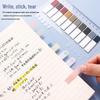 Retro Morandi Sticky Notes: Tearable Index Stickers & Colored Bookmarks for Students