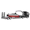 Alloy Semi Flatbed Trailer Truck Toy with Submarine Educational Realistic Construction Vehicle