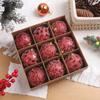 9pcs 8cm Christmas Hanging Balls Set Foam Merry Christmas Decor  Home Decoration