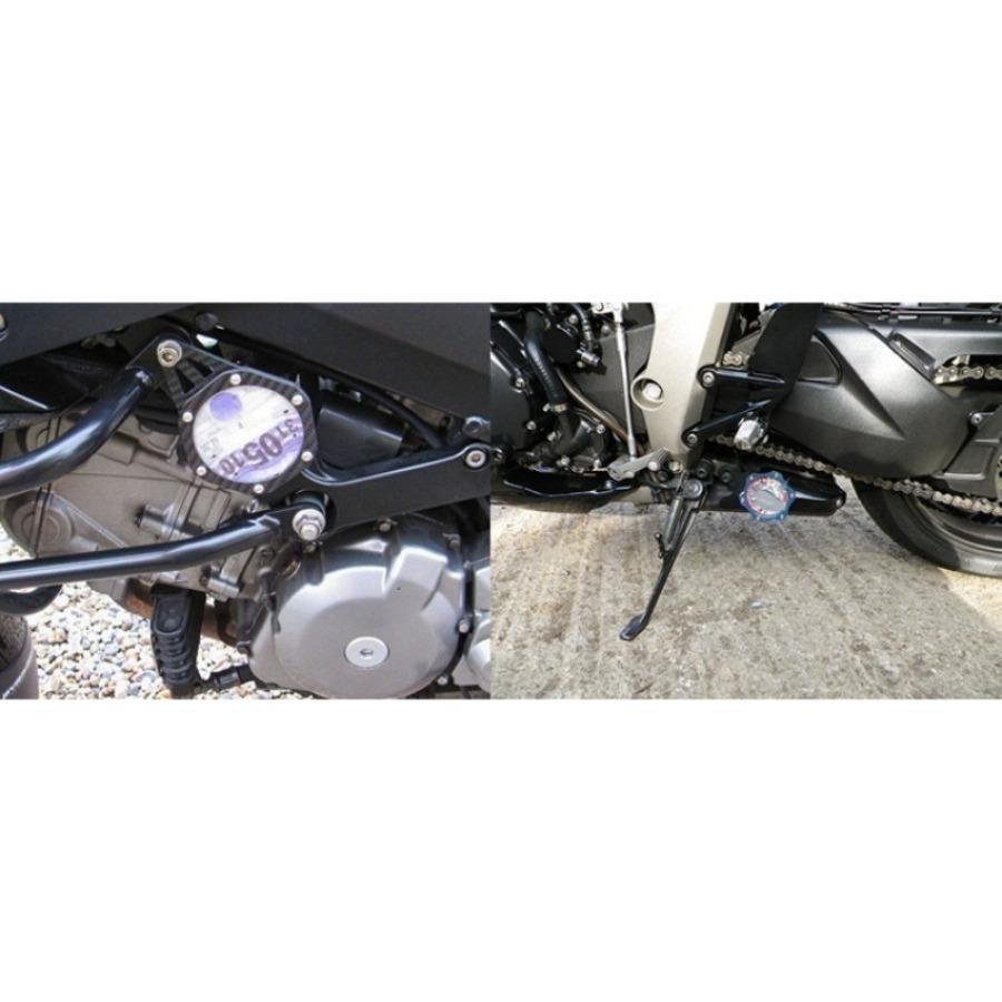 Aluminum Alloy Hexagonal License Plate Holder - Durable Mount for Motorcycles & Scooters