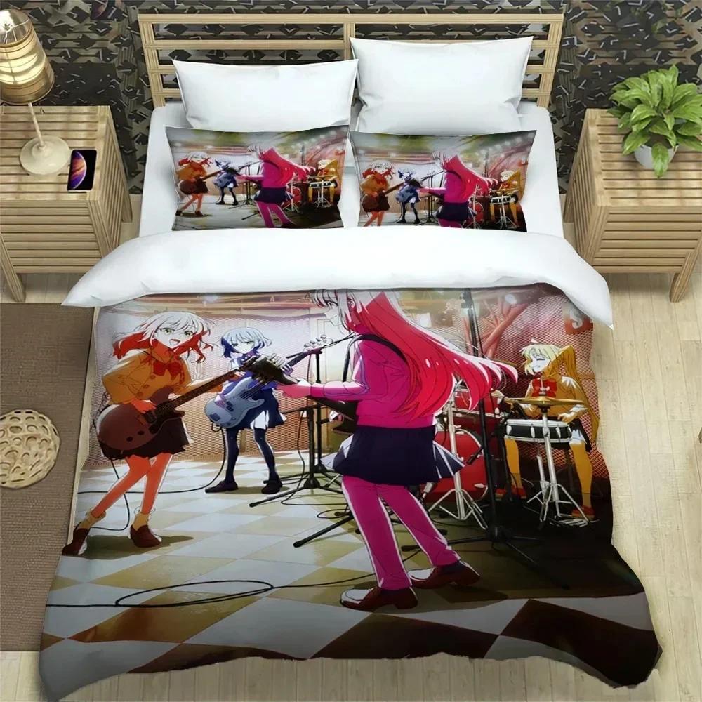 3D Print Anime Bochi the Rock Kesoku Bplus Beding Set Bedrom Soft Modern Bedspreads Comefortable Soft durable Quality Duvet Cover Quilt Pilowcase