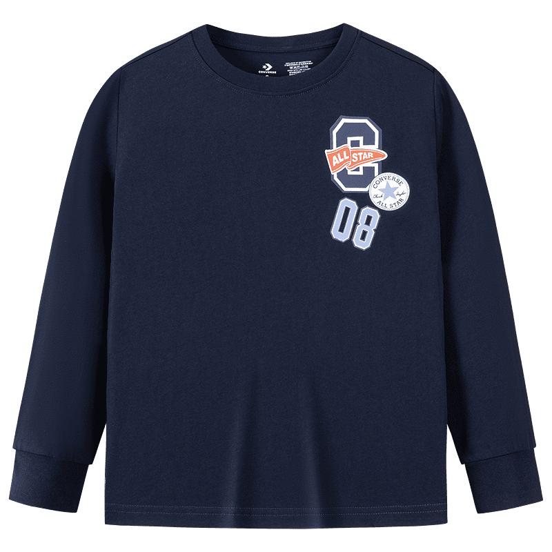 Converse Kids Pure Cotton Printed Long Sleeve T-Shirt