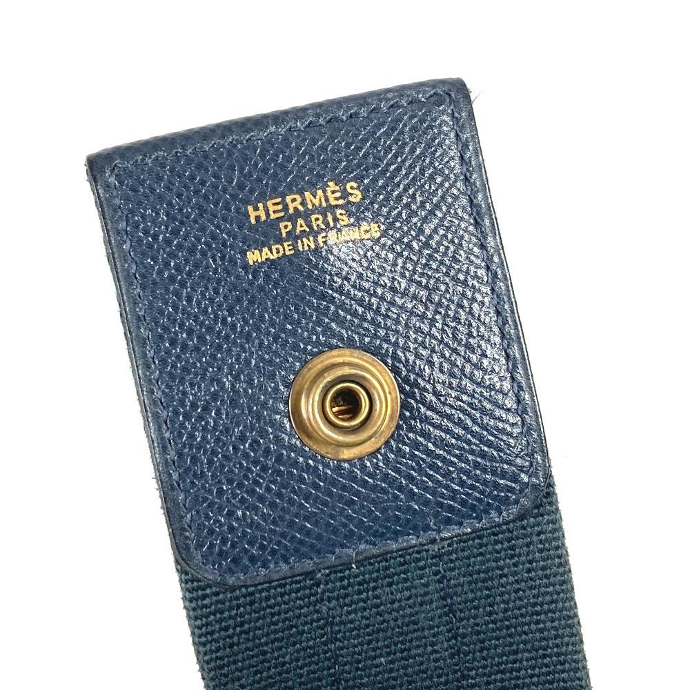 HERMES vintage Sako Bag Tote Bag Shoulder Bag Courchevel Navy/GoldHardware