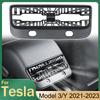 Tesla Rear Air Vent Cover Tesla Model 3 Y Accessories Center Console Armrest Box Back Conditioner Outlet Filter Grille Protector