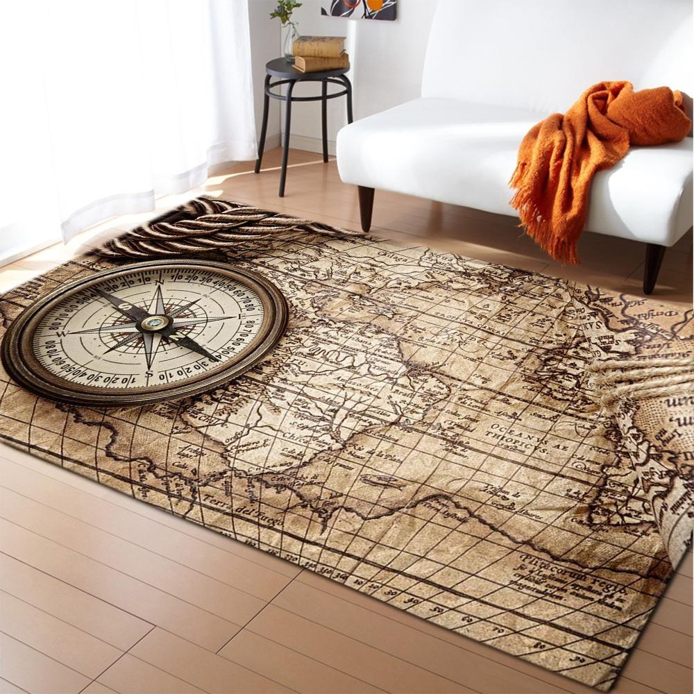 Cartoon Living Rom Area Rug Dinosaur Animal Print Nordic Style Carpet Rug for Bedroom Sofa Doormat Home Decor Non-slip Floor Mat