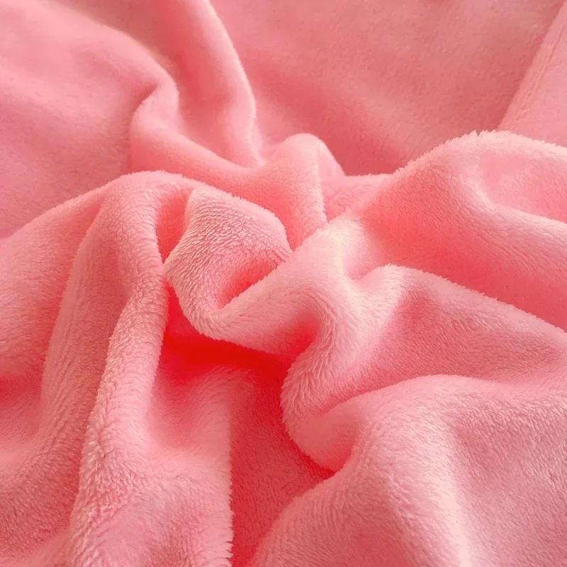 Nouvelle Housse de Couette Couleur Unie Haute Grammage Velours Laitier Article Unique Épaisse Chaude Polaire Grande Taille Literie Lit Double