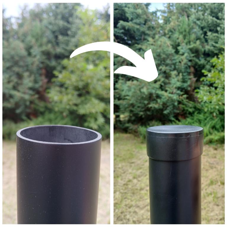 External end cap for profile, cap, roof, Fi38, 20 PCS, GREEN