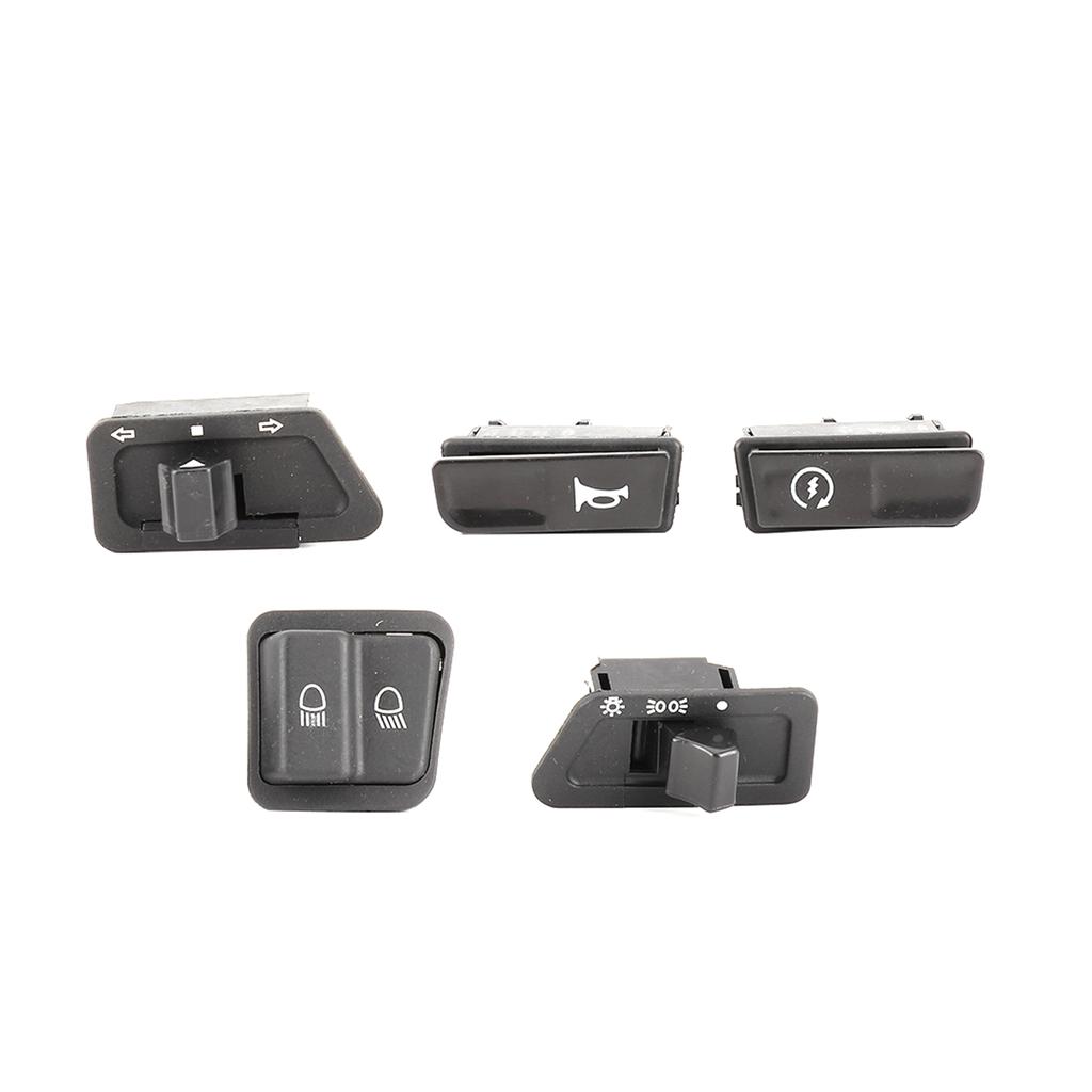 5pcs Motorcycle Starter High Low Beam HeadlightHorn Turn Signals Button Kit Fit for GY6 125CC