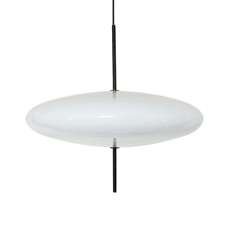 

Danish Designer Bauhaus Style Flying Saucer Pendant Light for Modern Spaces 110V Acrylic White Diameter 50