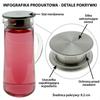 1.3L Glass Jug With Lid For Serving Tea, Water, Juice, Mulled Wine