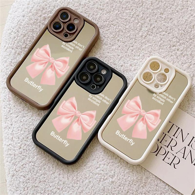 Make Up Mirror Bowknot Phone Case For Huawei Honor 600 Lite 400 Pro 5G 200 X9D X9B X9A X8A X8B X7A X7B X6A X8C X9 X8 Soft Cover