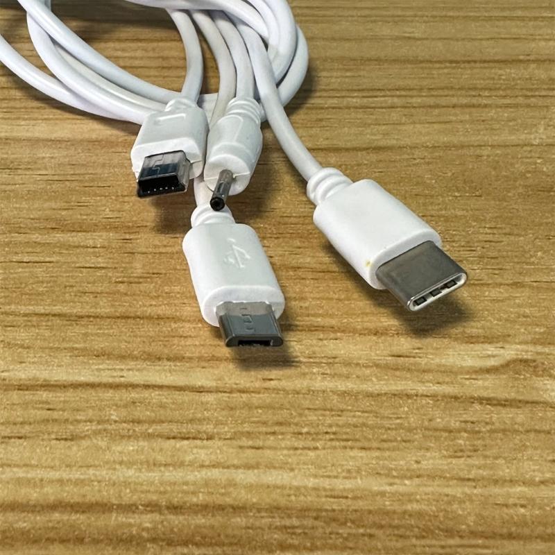 Multi Functional USB Charger Cable Universal USB Charging Cord 4 In 1 Cord for Mobiles Tablets Gaming Devices & Headsets