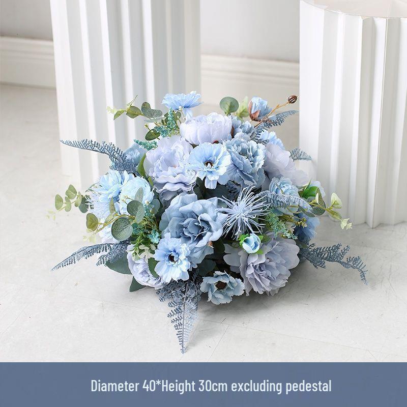 Set di Colonne Romane: Segnaletica per Corsie, Centrotavola e Decorazioni Floreali in Seta Champagne per Matrimoni ed Esposizioni