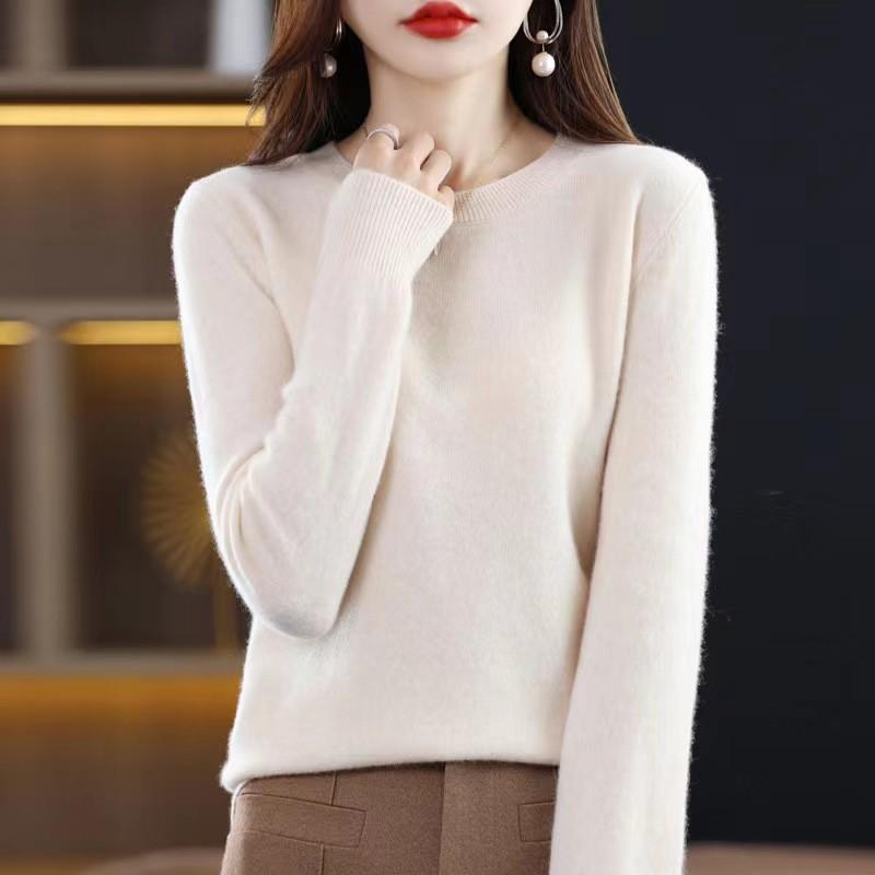 Autumn/Winter 100% Wool Slim-Fit High Neck Knit Sweater