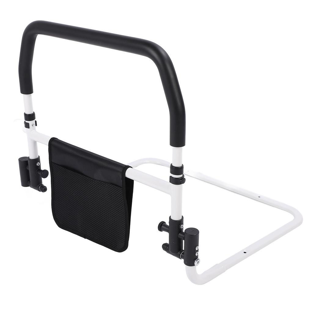 Elderly Bed Rail 180 Degree Folding Ergonomic No Punch Safety Bed Assist Grab Bar for King Queen