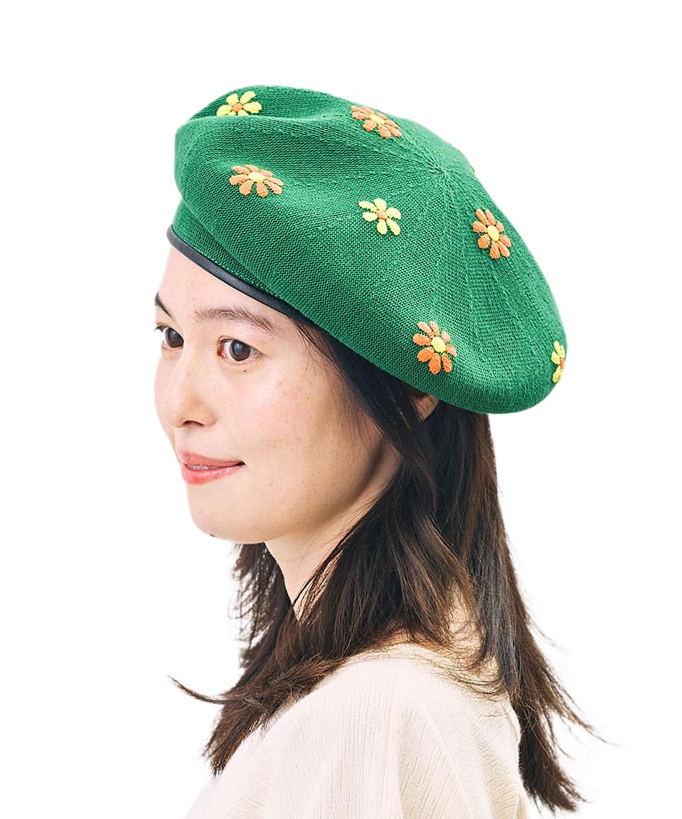 

CF FLOWER PT BERET [Kashira] зелений
