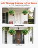 Artificial Ferns, 2 Pcs Fake Hanging Boston Fern Bush Plant with 584 Mm Hanging Length, Plastic Faux Greenery for Indoor and Outdoor Decor, For Wall,