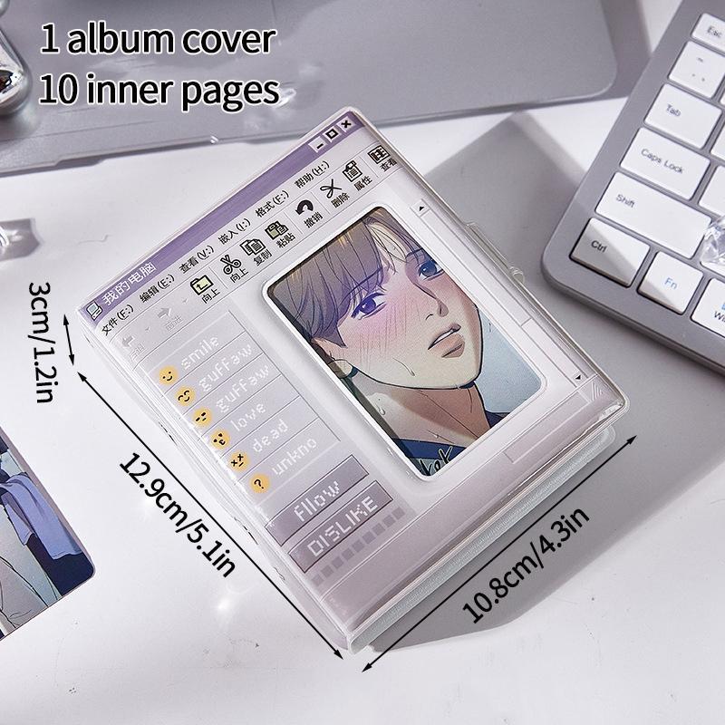 Camera Shape Photocard Holder Kawaii Binder Photocards Kpop Photo Album Card Clollecting Book Students' Supplies