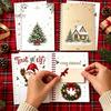Gift Card Organizer Holder Christmas Book, 8x6 Inch Spiral Bound Holiday Keepsake Booklet, Festival Storage Book Merry Greeting Album for Xmas