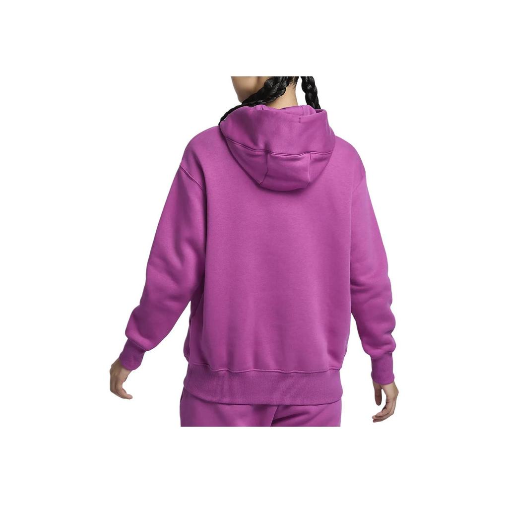 Nike Fleece Hooded Sports Warm Sweatshirt Women Tops Purple DQ5861-518